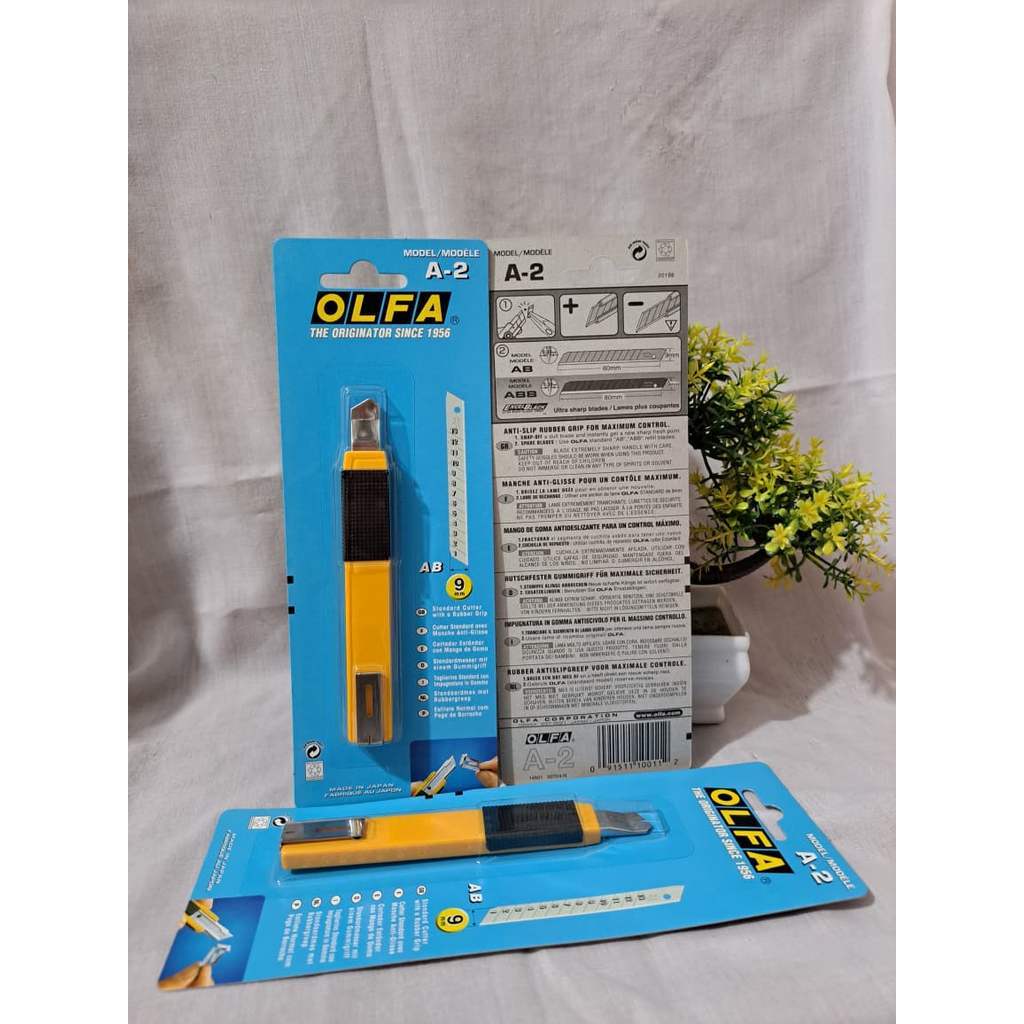 OLFA A-2 Pisau Cutter Kecil 9 mm Snap-Off Blade 9mm