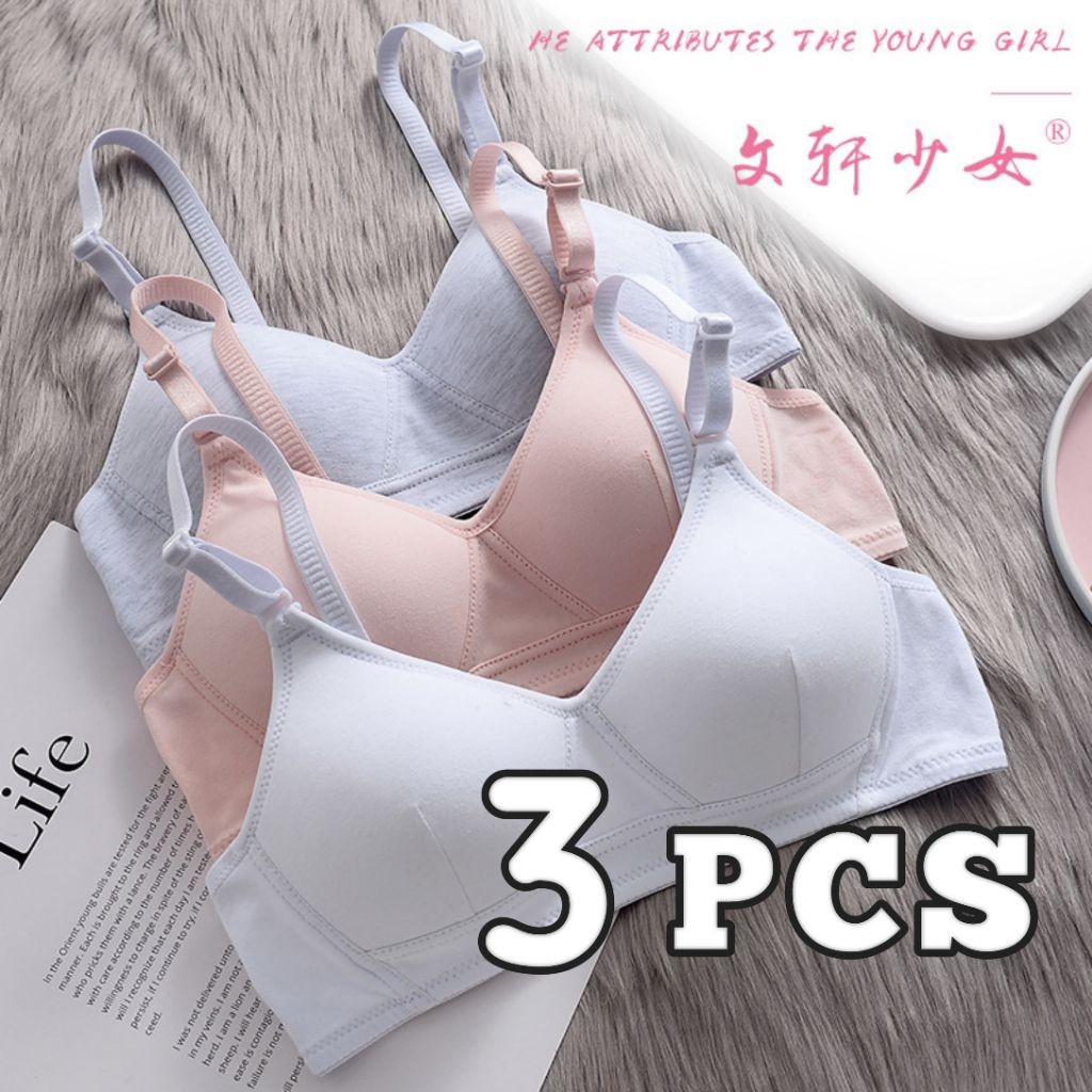 GROSIR 1 LUSIN 12 PCS Bh Bra sport wanita dewasa tanpa kawat tanpa busa polos