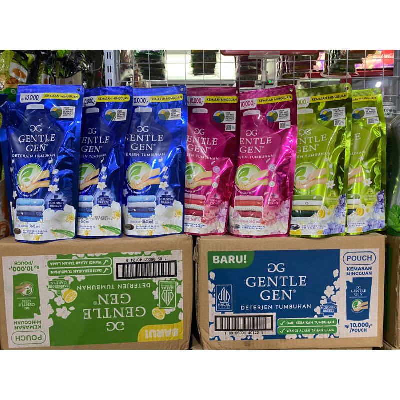Gentle Gen Deterjen Cair Konsentrat Pouch 360ml Gentle Gen Detergen Promo