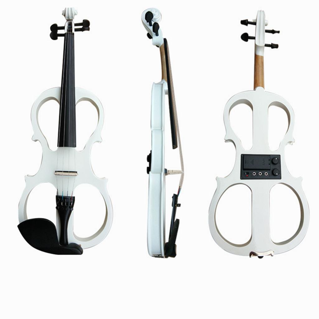 Electric Violin Electronic Quite Violin, Full Size 4/4 Violin Bow Stringed