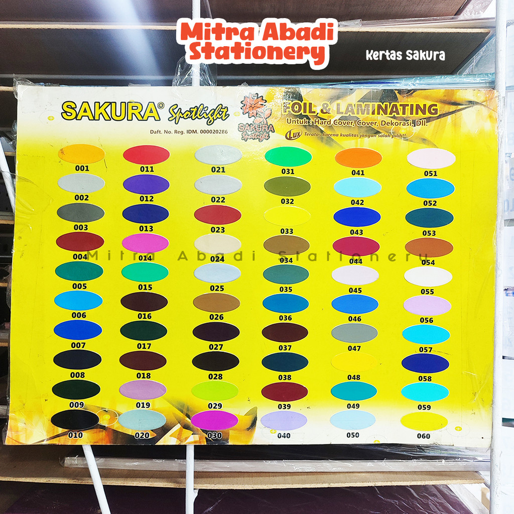 (1 PCS) KERTAS SAKURA SA22 / ORIGINAL KARTON PRAKARYA WARNA WARNI PAPER COVER JILID CRAFT ALAT TULIS