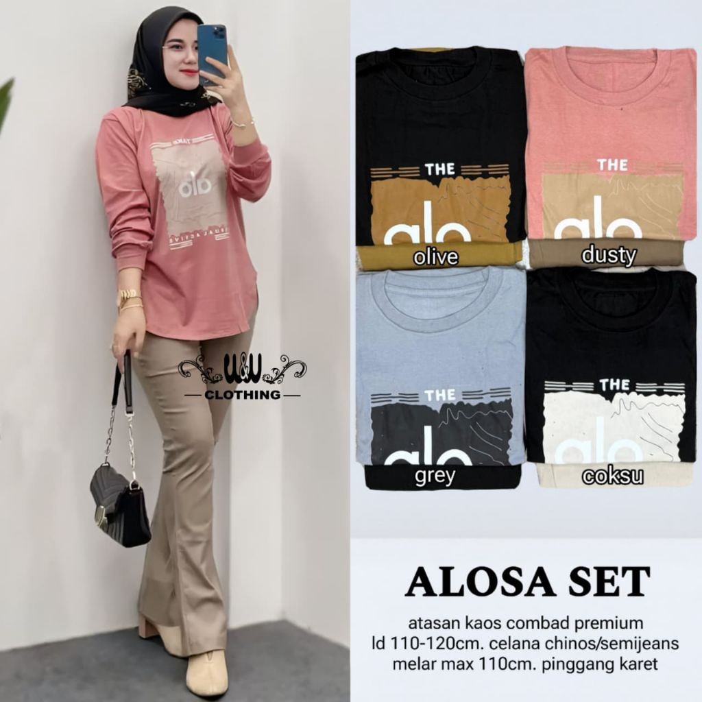 ada grup reseller tanyakan admin alya store ALOSA SET WW 23 alya store