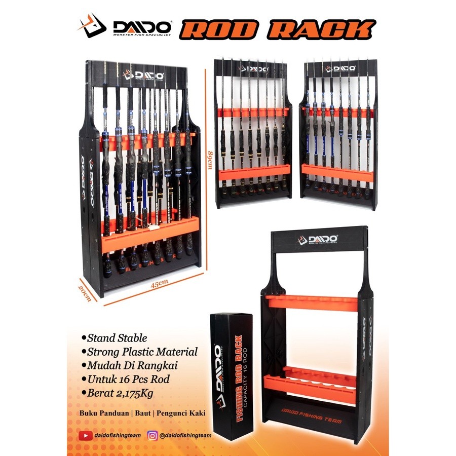 Daido Rod Rack - Rak Joran - Tempat Joran Daido
