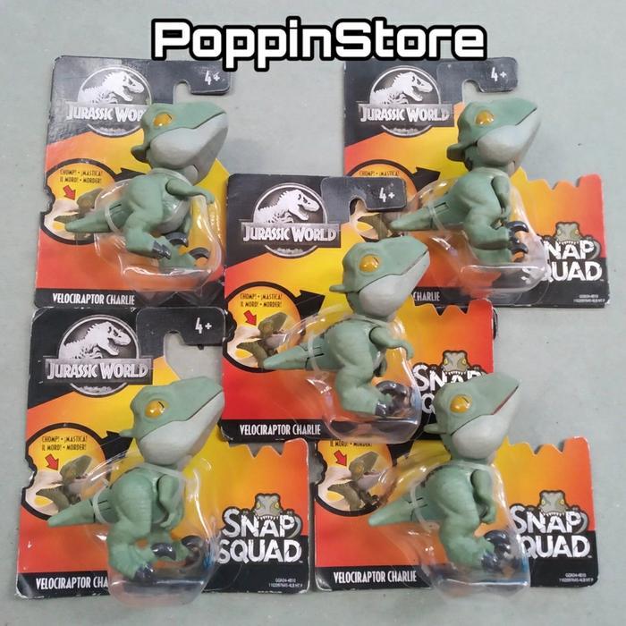 Mawar wangi Jurassic World Snap Squad Velociraptor Lengkap Blue,Charlie,Delta,Echo - Velo Charlie