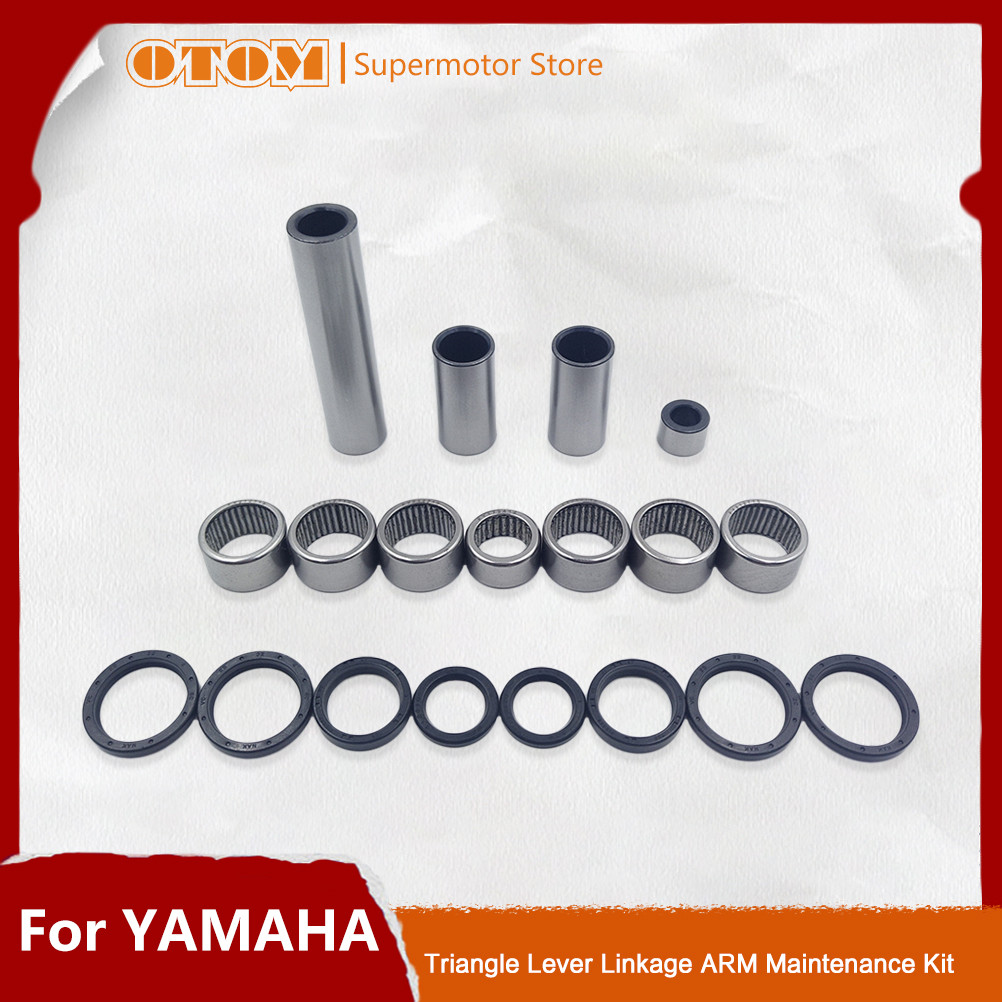 OTOM Motorcycle Triangle Lever Linkage ARM Bearing Kit Bearings Oil Seal Bushing For YAMAHA YZF YZFX