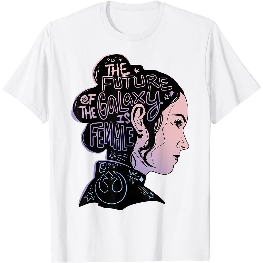Kaos Baju Distro Star Wars Rey The Future Of The Galaxy Is Female T-Shirt -  Pria -  Wanita -  Laki 