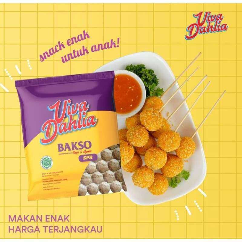 VIVA DAHLIA BAKSO SAPI DAN AYAM KOMBINASI  500GR isi 50pcs