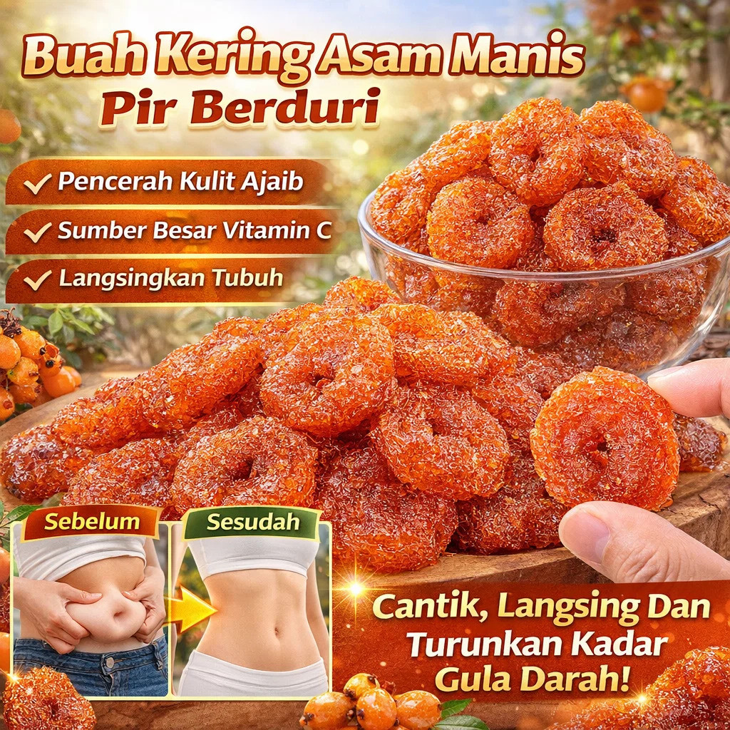 COD+24H Pengiriman Cepat*Buah Kering Rosa Roxburghii, Pengalengan Buah Kering, Makanan Ringan Grosir