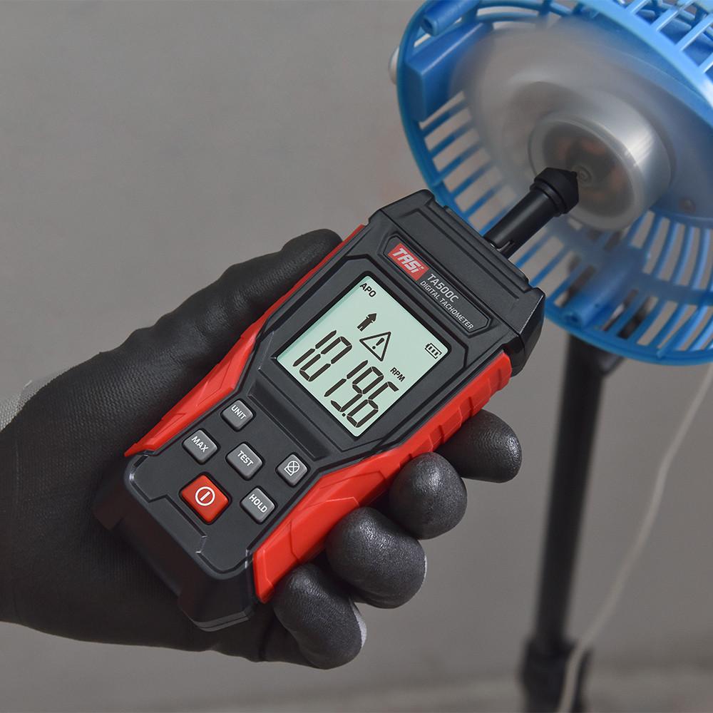 TASI gital Tachometer Contact Type Mini RPM Tester Meter LCD splay Handheld gital Photo Tachometer f