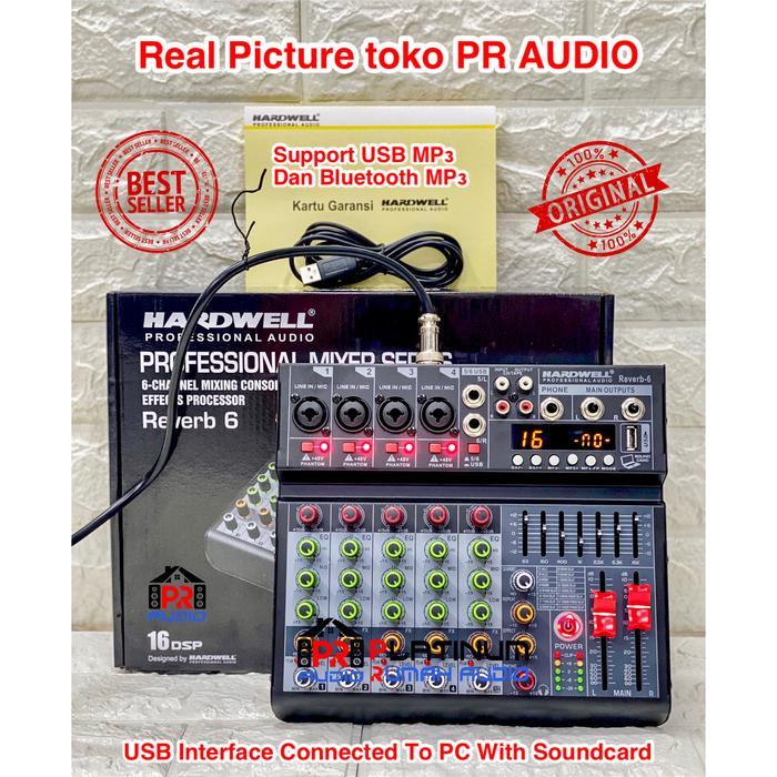 Mixer Audio HARDWELL REVERB 6 / REVERB6 (ORIGINAL) Bluetooth Soundcard