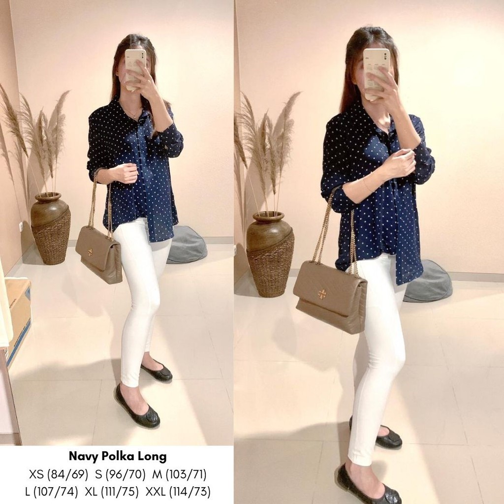 Clothing Co Blouse Longsleeve - Kemeja Wanita Branded - Atasan Wanita