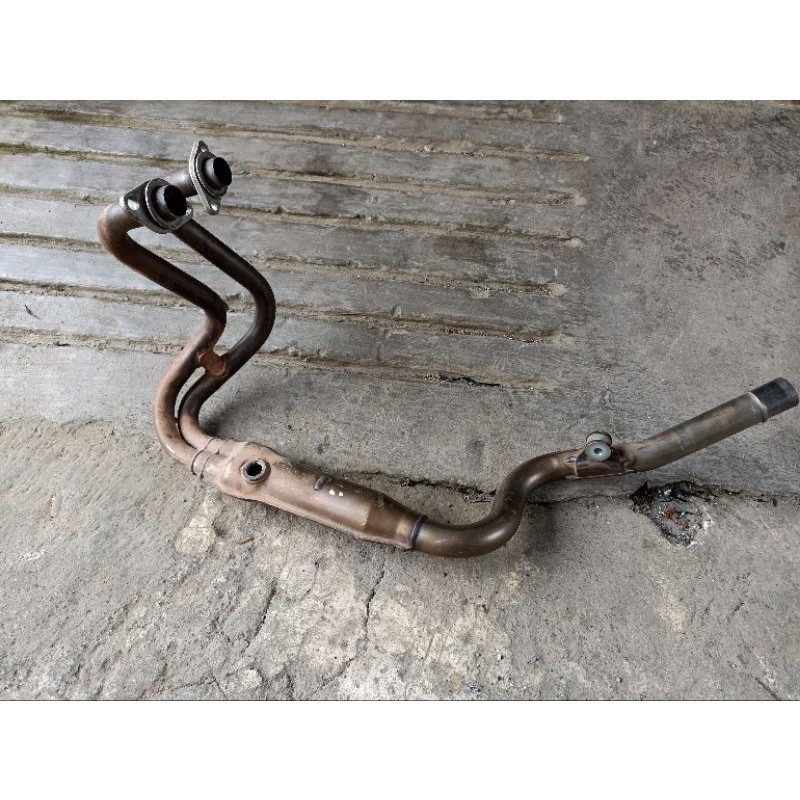 Header knalpot leheran pipa muffler Ninja 250fi z250fi injeksi original 2013-2017