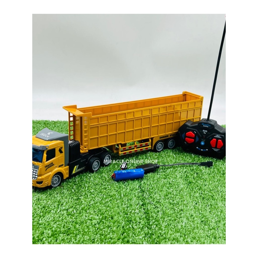 Mainan Mobil Dump Truk Besar Remote Control / Truck Sampah RC Remot kontrol