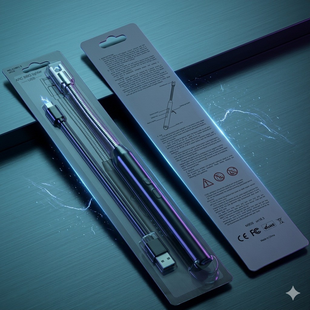 Pemantik kompor elektrik pemantik listrik USB rechargeable - Pemantik listrik USB Type C  korek komp