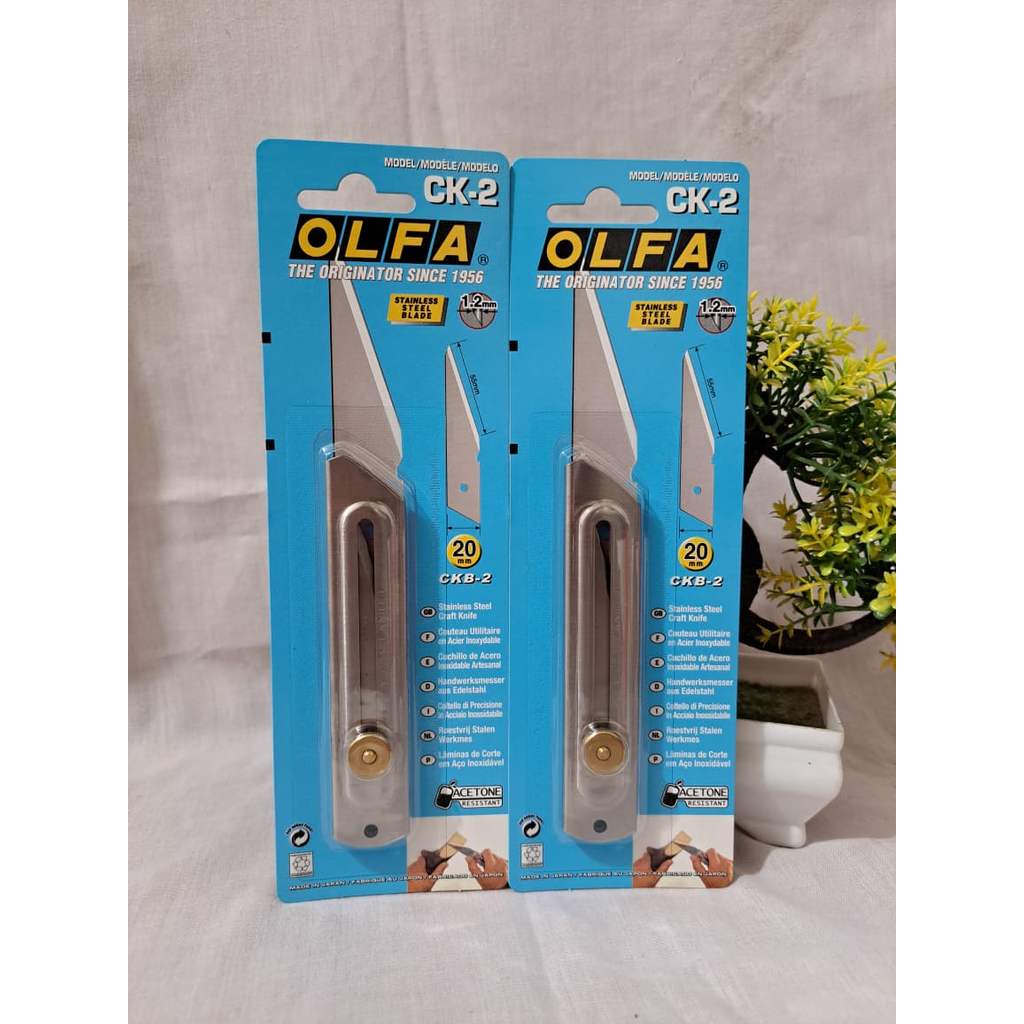 OLFA CK-2 Pisau Cutter Tanaman Stainless Steel Craft Knife