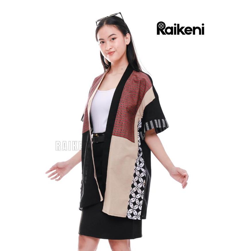 Promo Murah Raikeni Short Okashi SET | Baju Couple Batik Tenun Wedding Nikahan Prewed | Kimono Set C
