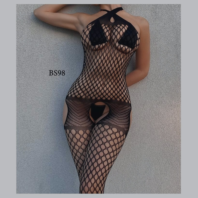 Stocking Lingerie Full Body Wanita Jaring Premium BS98