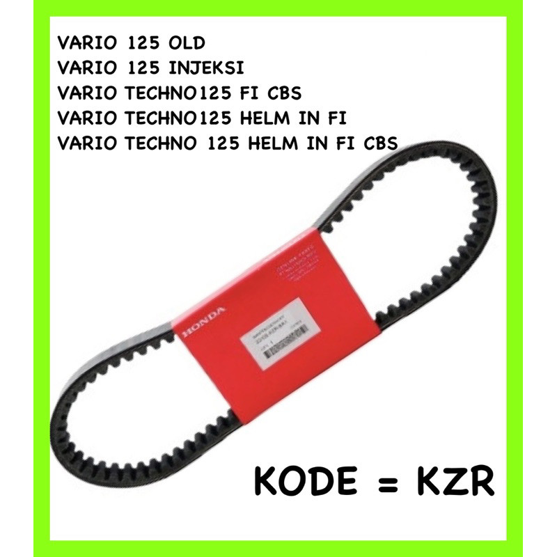 Van Belt - V Belt Vario 125 Old V-BELT VANBELT BELT VARIO 125 KODE KZR