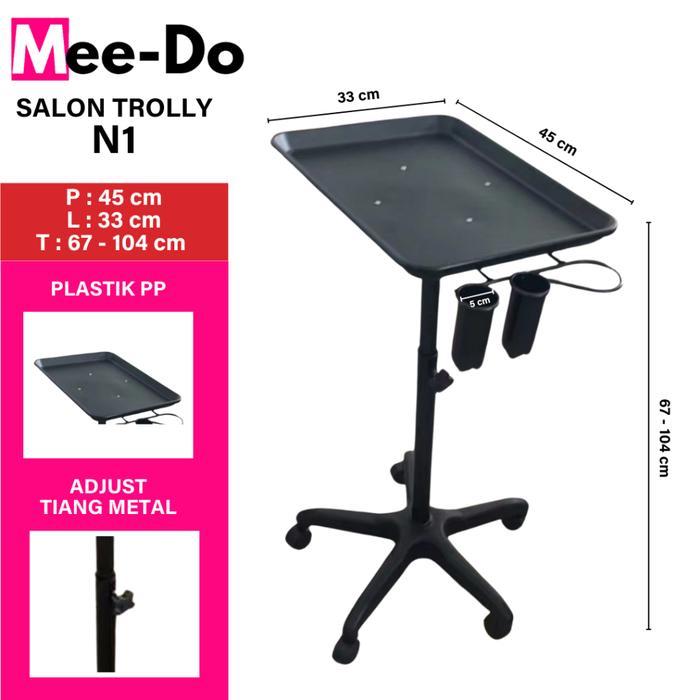 Troli Salon Rambut Trolly Barbershop Salon Tray Plastik - N-1