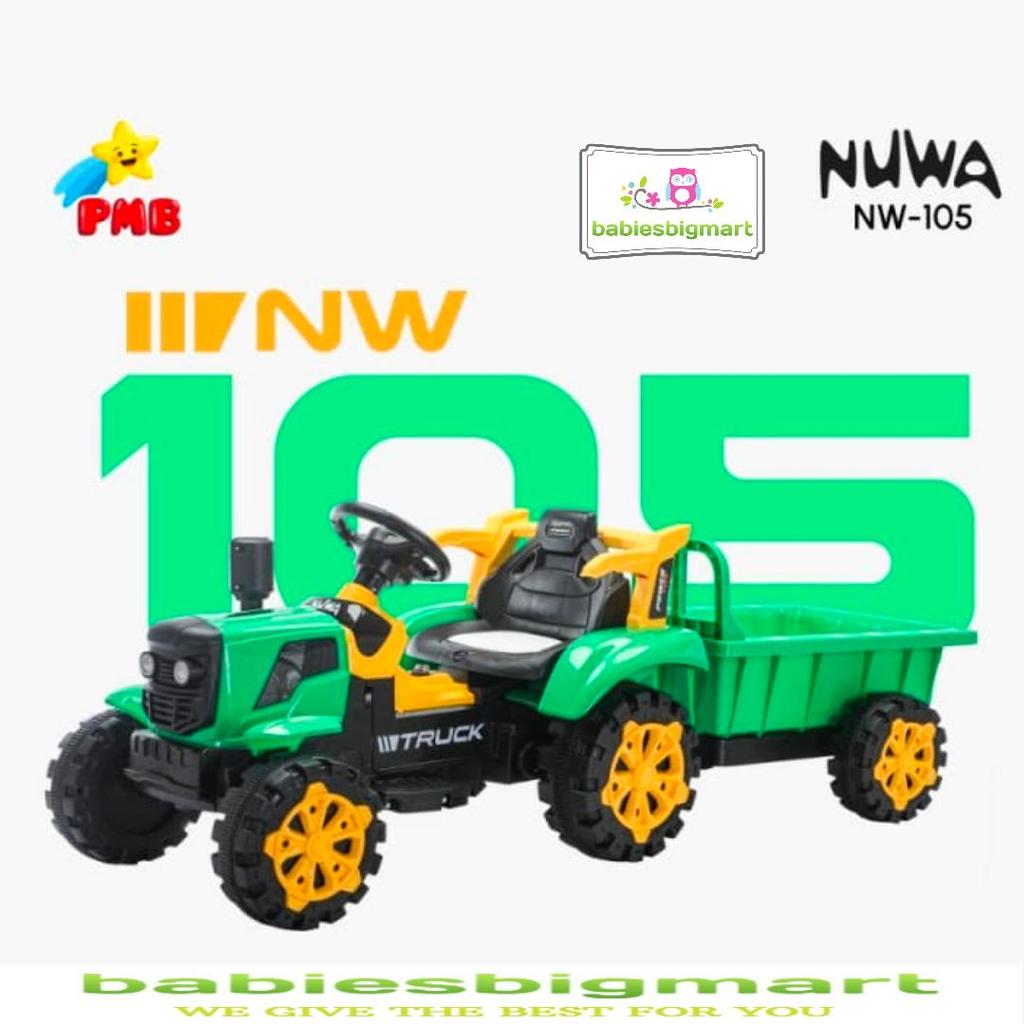 Mobil Aki Mainan Anak Mobil PMB NW 105 NUWA Truk gandeng anak Mobil kontraktor anak