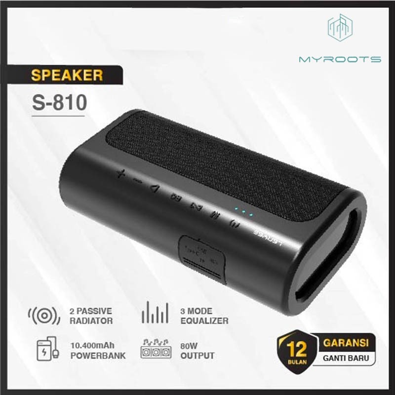 KORABO X LENYES Speaker Wireless Bluetooth 5.0 Hifi Lenyes S810 80W Ultra Bass Stereo Sound