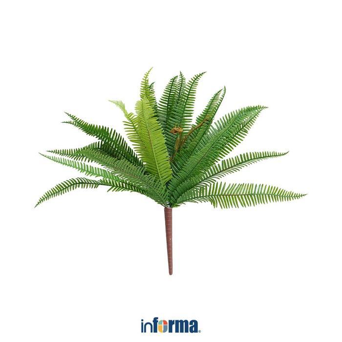 Informa 33 cm Tanaman Artifisial Fern Bush Daun Dekorasi Pajangan Rumah Hiasan Interior Tanaman Plas