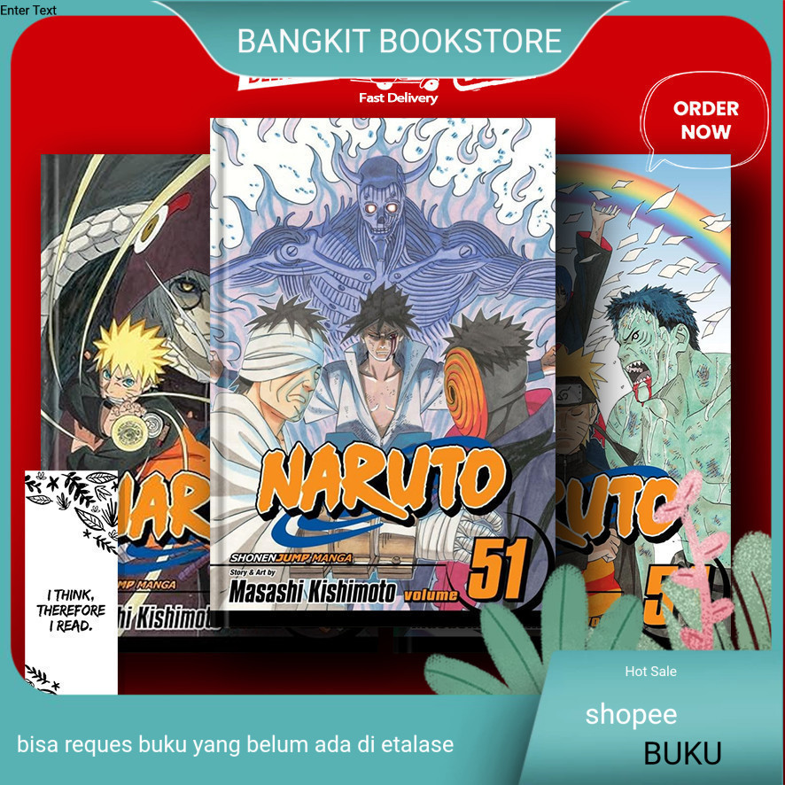 bukuKomik/Manga Naruto (Vol. 51 - Vol. 72 Manga Series) (English Version)