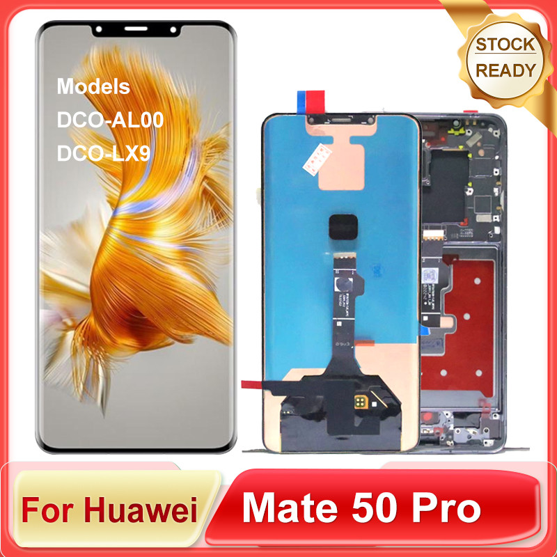 Original 6.74" OLED For Huawei Mate 50 Pro LCD splay Tou Screen gitizer Assembly For DCO-AL00, DCO-L