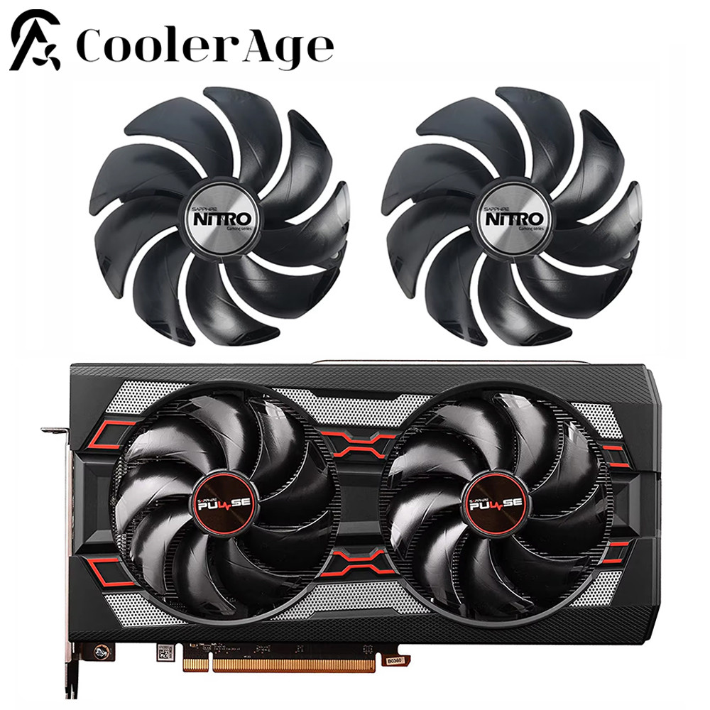  95mm 6Pin FD10015M12D Cooler Fan Reace for Sapphire RX 5500 5600 5700 XT 5700 PULSE Graphics Card C