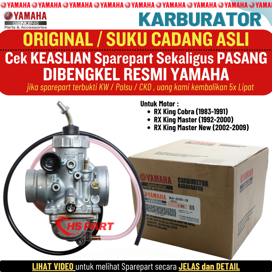 Karburator Karbu RX King 135 3KA Original Yamaha 100%