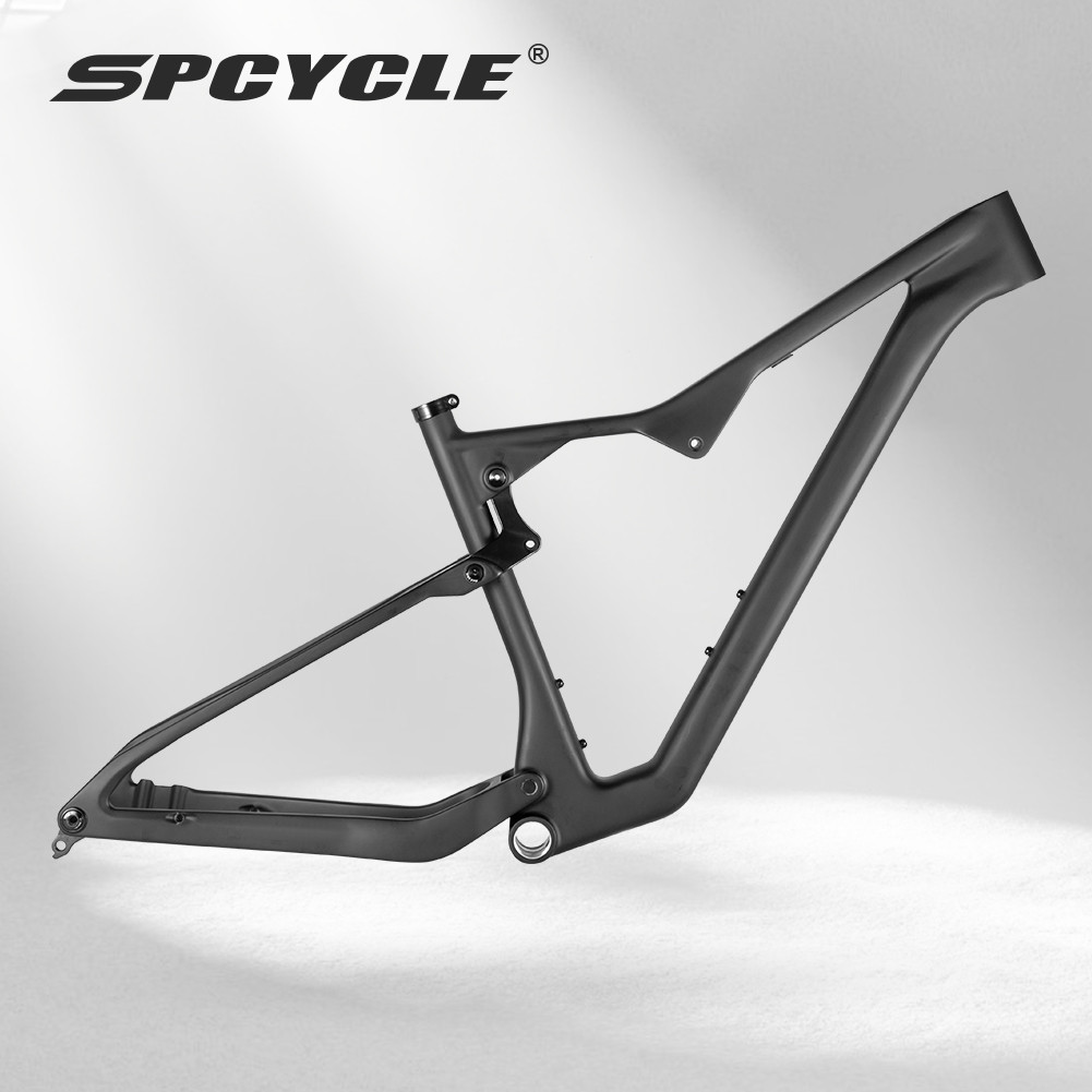 Spcycle 29er Full Suspension Carbon MTB Frame Travel 120mm UDH Hanger Super Light Mountain Bike Dual