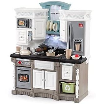 Step2 Lifestyle Dream Kids Kitchen Playset, Indoor/Outdoor Kitchenette, Interactive Play 37 Piece