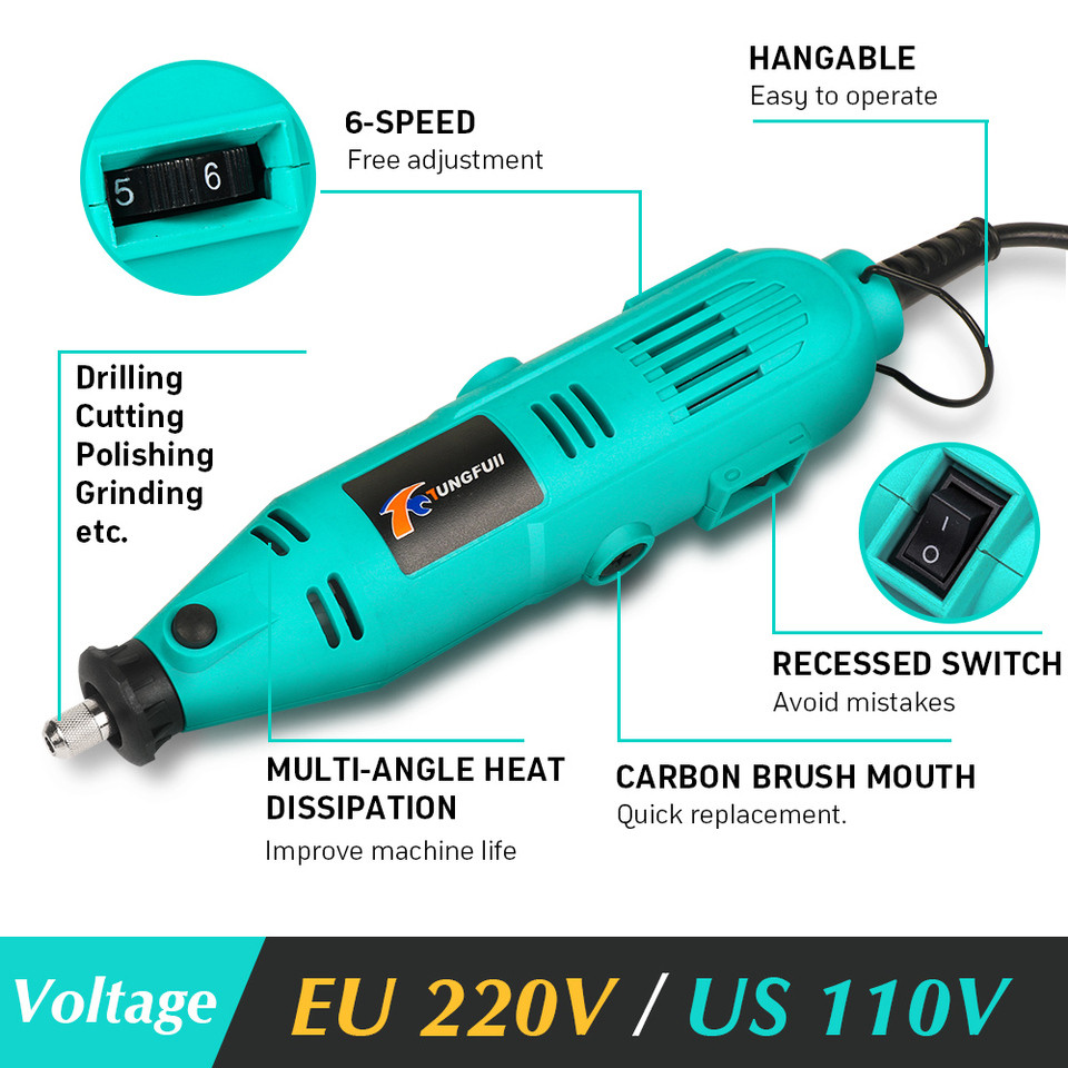 Mini Electric Drill Accessories Woodworking Tools Variable Speed Electric Sander Rotary Tools Mini E