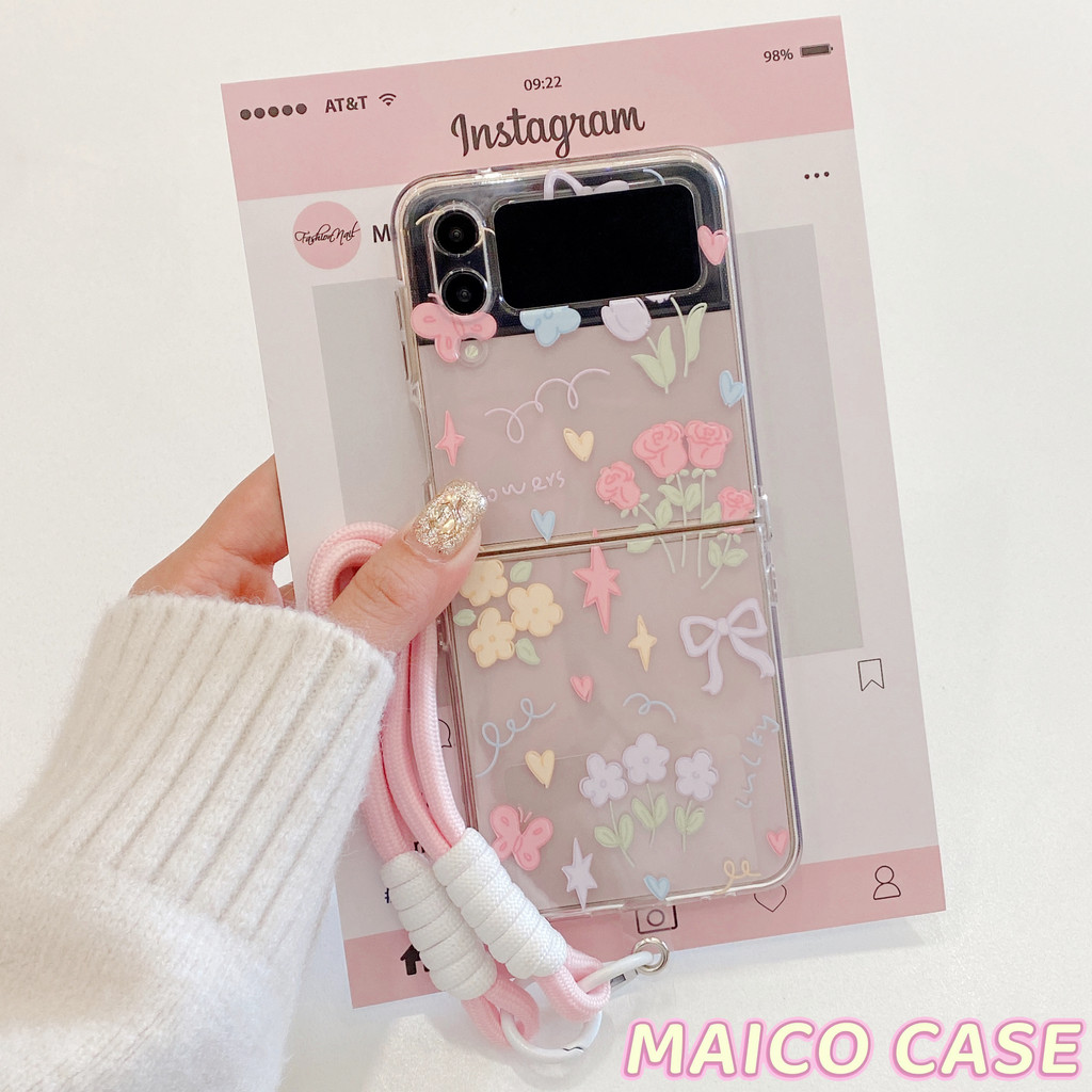 Casing ponsel lipat Untuk case SAMSUNG ZFLIP2 ZFLIP3 ZFLIP4 ZFLIP5 ZFLIP6 ZFLIP7 W26 Flip OPPO#FINFN