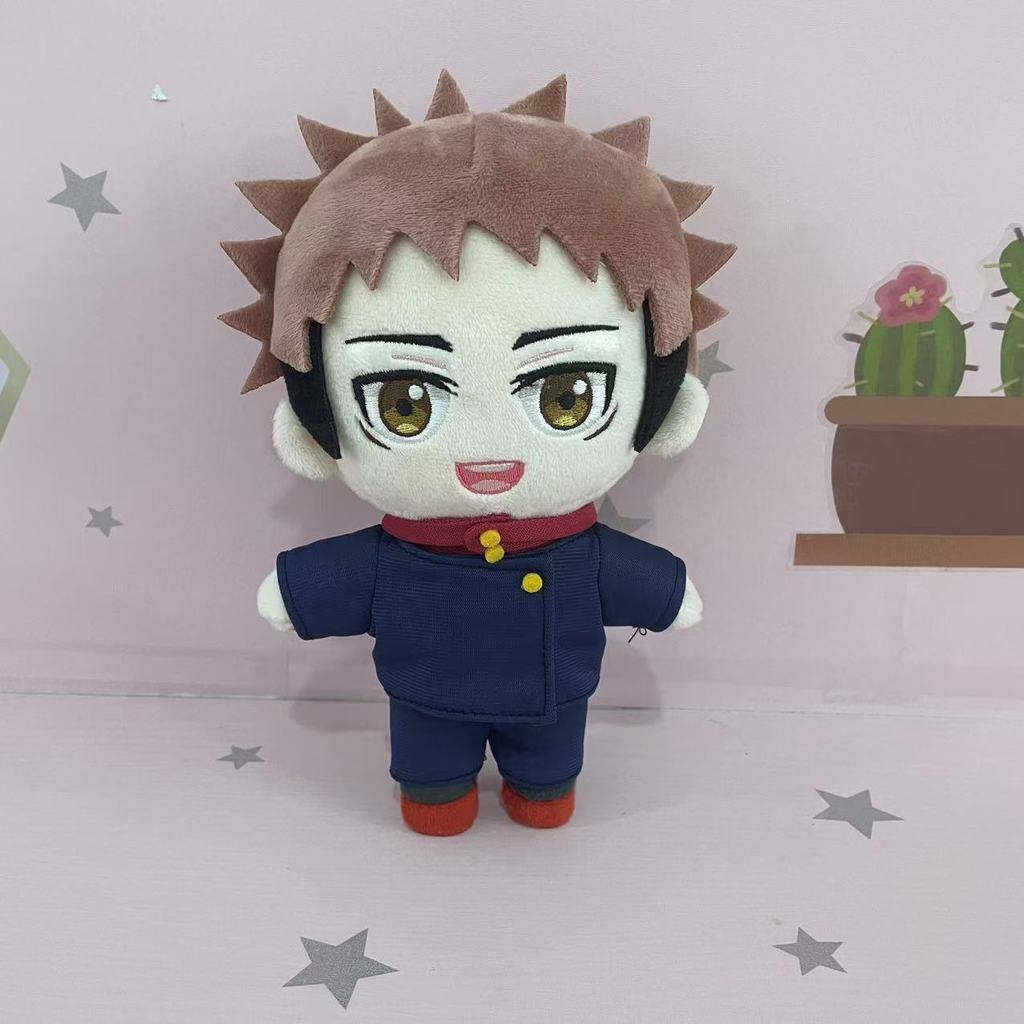 20cm Itadori Yuji Plush Nanami Kento Inumaki Toge Fushiguro Toji Anime Figure Stuffed Kawaii Doll Bi