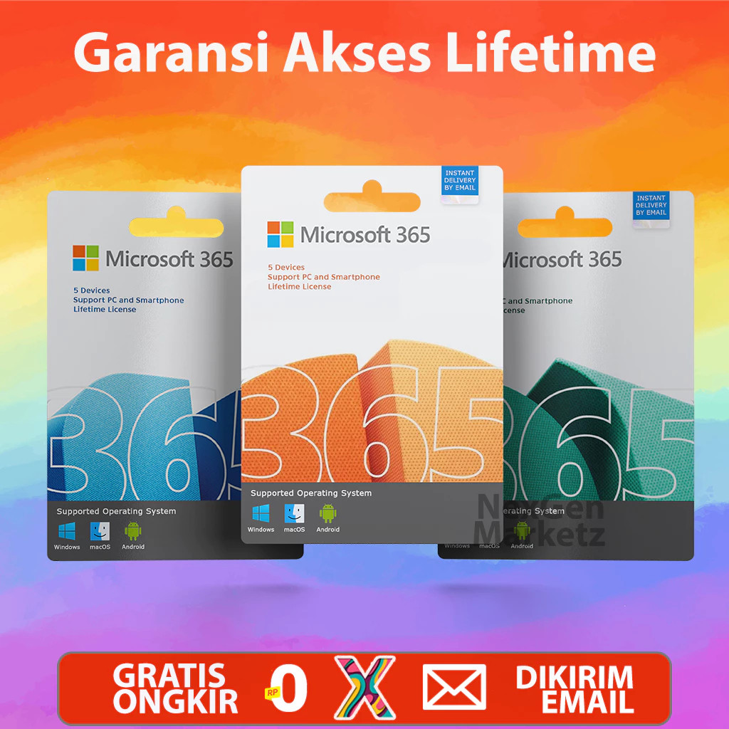 Office 365 Lifetime Lisensi 5 Perangkat