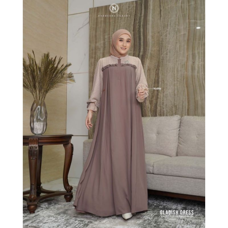 GLADYS DRESS BY NADHERA LUXURY/GAMIS LEBARAN/GAMIS MEWAH LUXURY