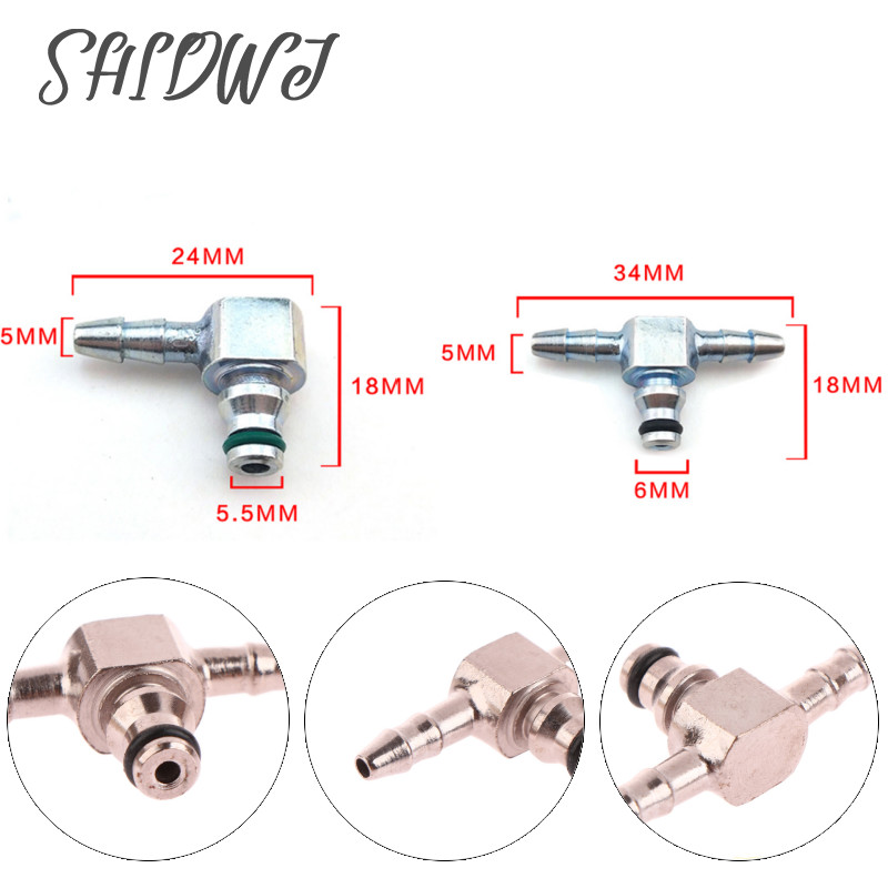 esel Common Rail Injector Oil Return Tube Pipe Connect Joints Seal Rings T-way L-way For 110