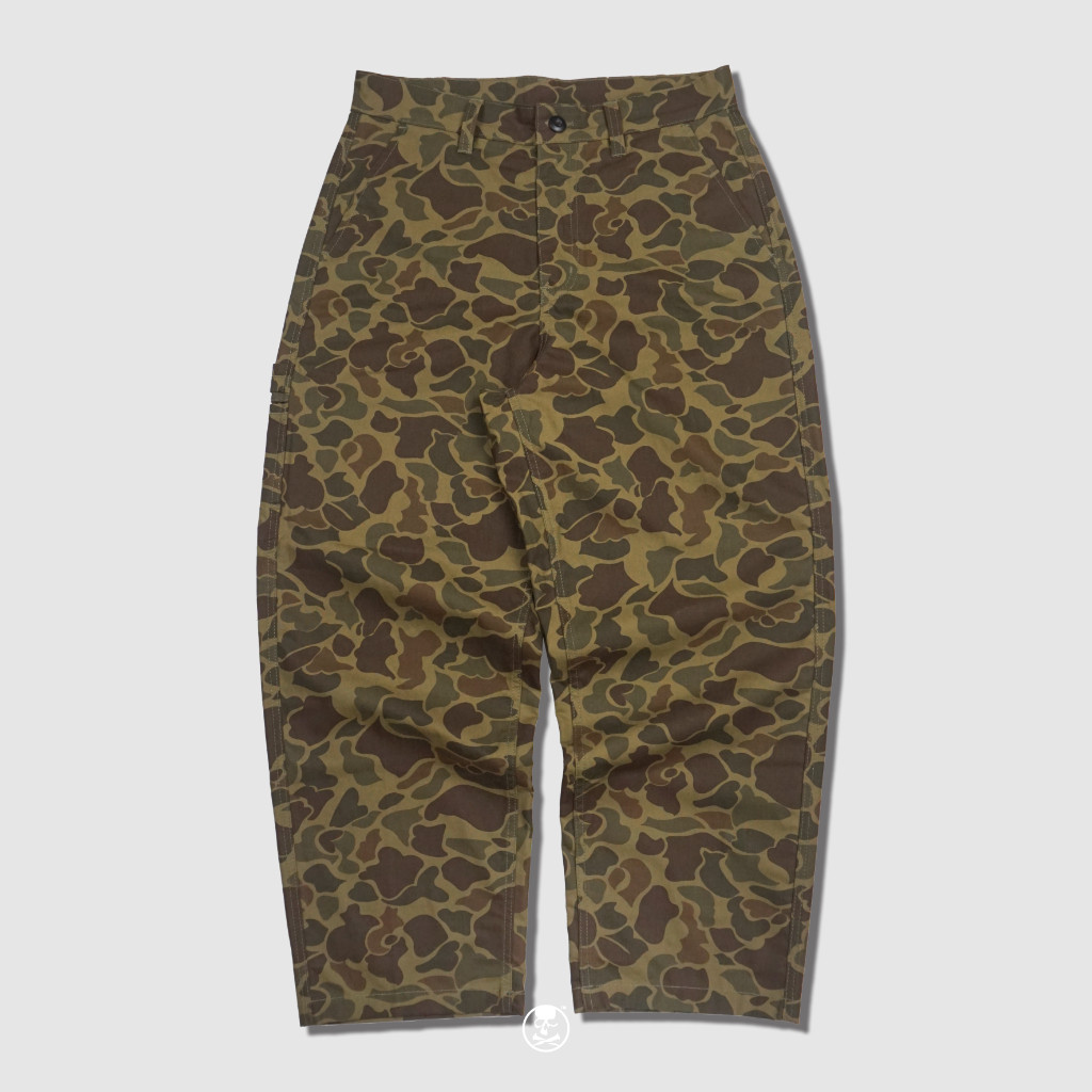 DETERMINED Carpenter Wide Pants OLD MAPLE CAMO Celana Panjang Pria