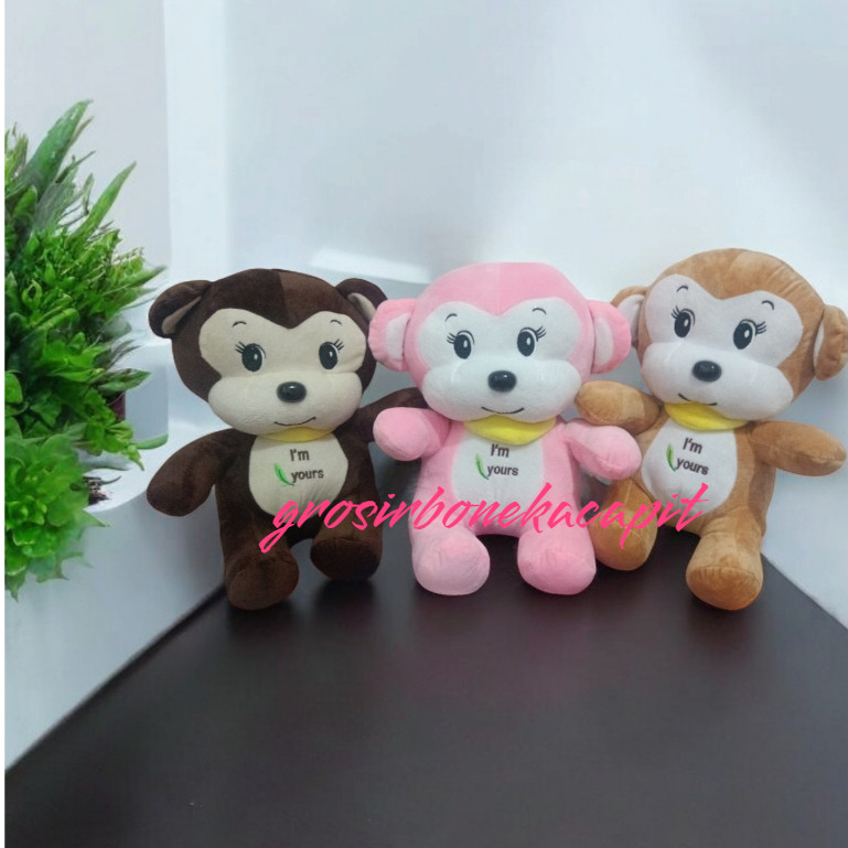 GBB_ Boneka Monyet Mainan Mewah Monyet Boneka Lucu Boneka Bantal Boneka Hadiah 35 cm