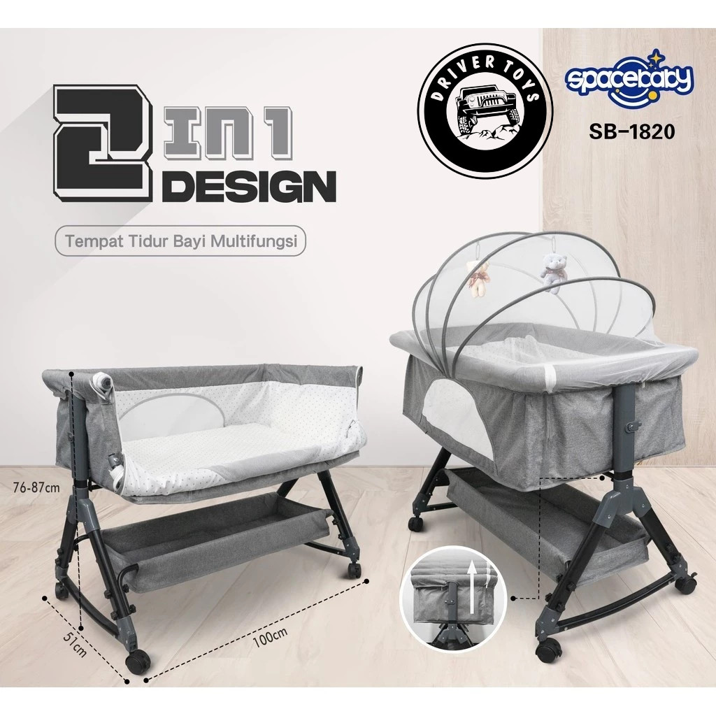 TergacorTempat Tidur Bayi | Tempat Tidur Bayi Set Lengkap | Box Bayi Multifungsi Toys DriverTerbaik