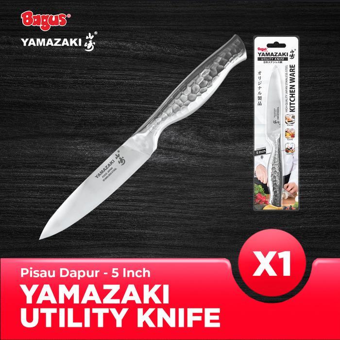 Wr. Kita  Bagus Yamazaki Utility Knife 5 inch - Pisau Dapur - 1 Pcs  Terlaris Tbk