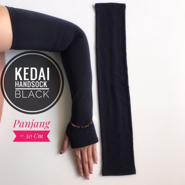 PROMO handsock jempol panjang 50cmh/handsock long fingerless Manset Tangan Panjang 50cm Terbaru 2026