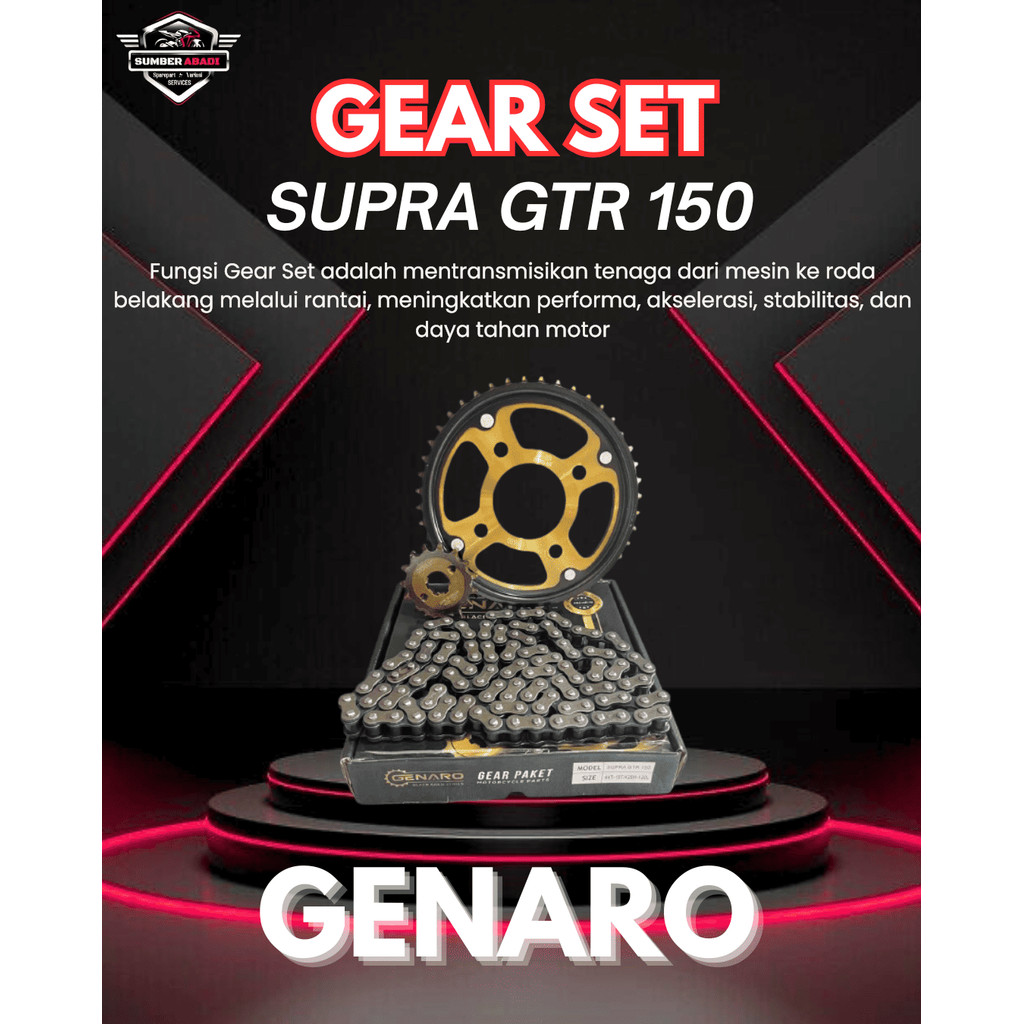 Genaro Gear Set Supra GTR