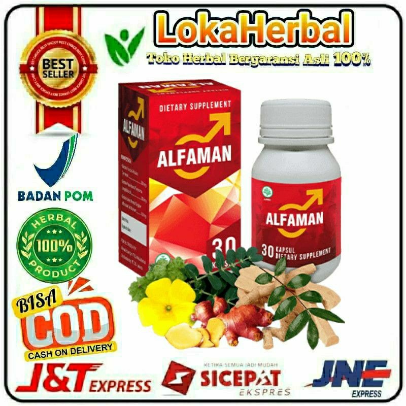 Alfaman 100% Asli Original Alfaman Herbal Suplemen  Isi 30 Kapsul