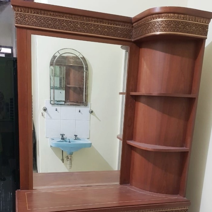 Termurah Meja rias kayu jati ukir antik unik A