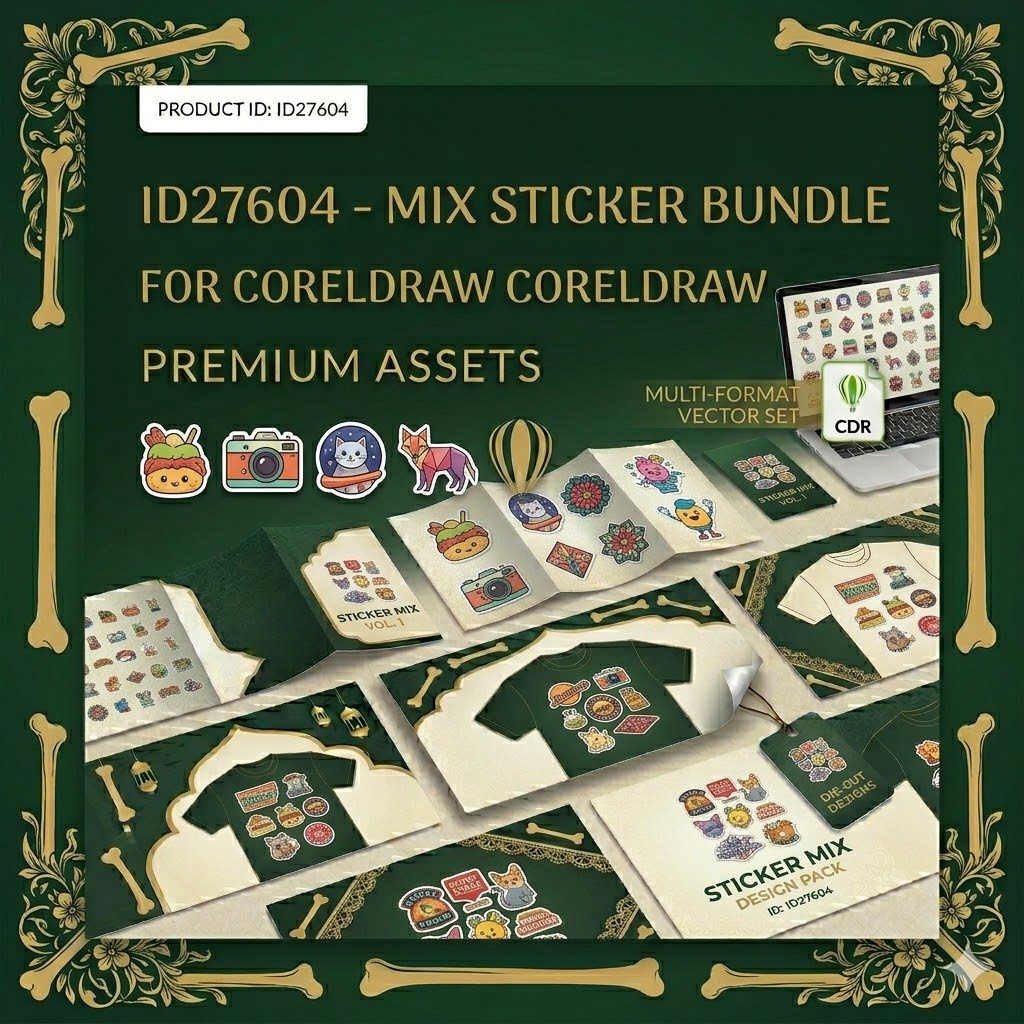 ID27604 - Mix Sticker Bundle For Coreldraw Coreldraw