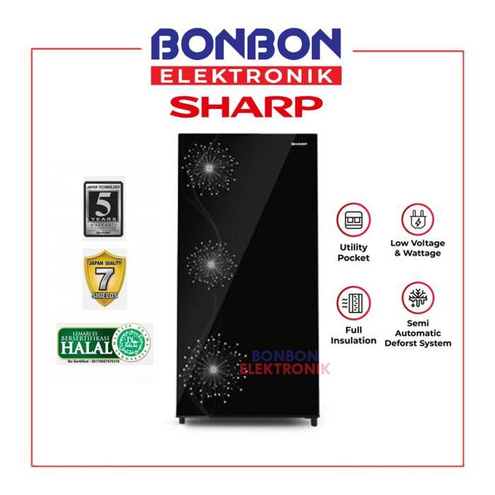 Sharp Kulkas 1 Pintu Double Freezer SJ-X197W-DW / SJX 197 WDW / SJX197