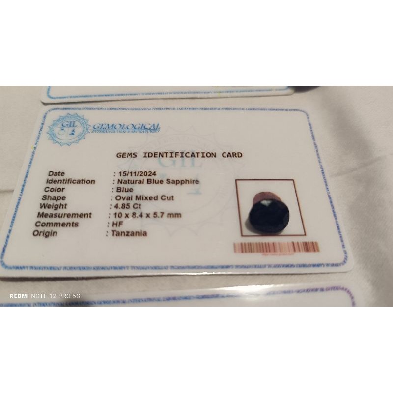 natural blue sapphire origin tanzania warna royal blue Murmer aja
