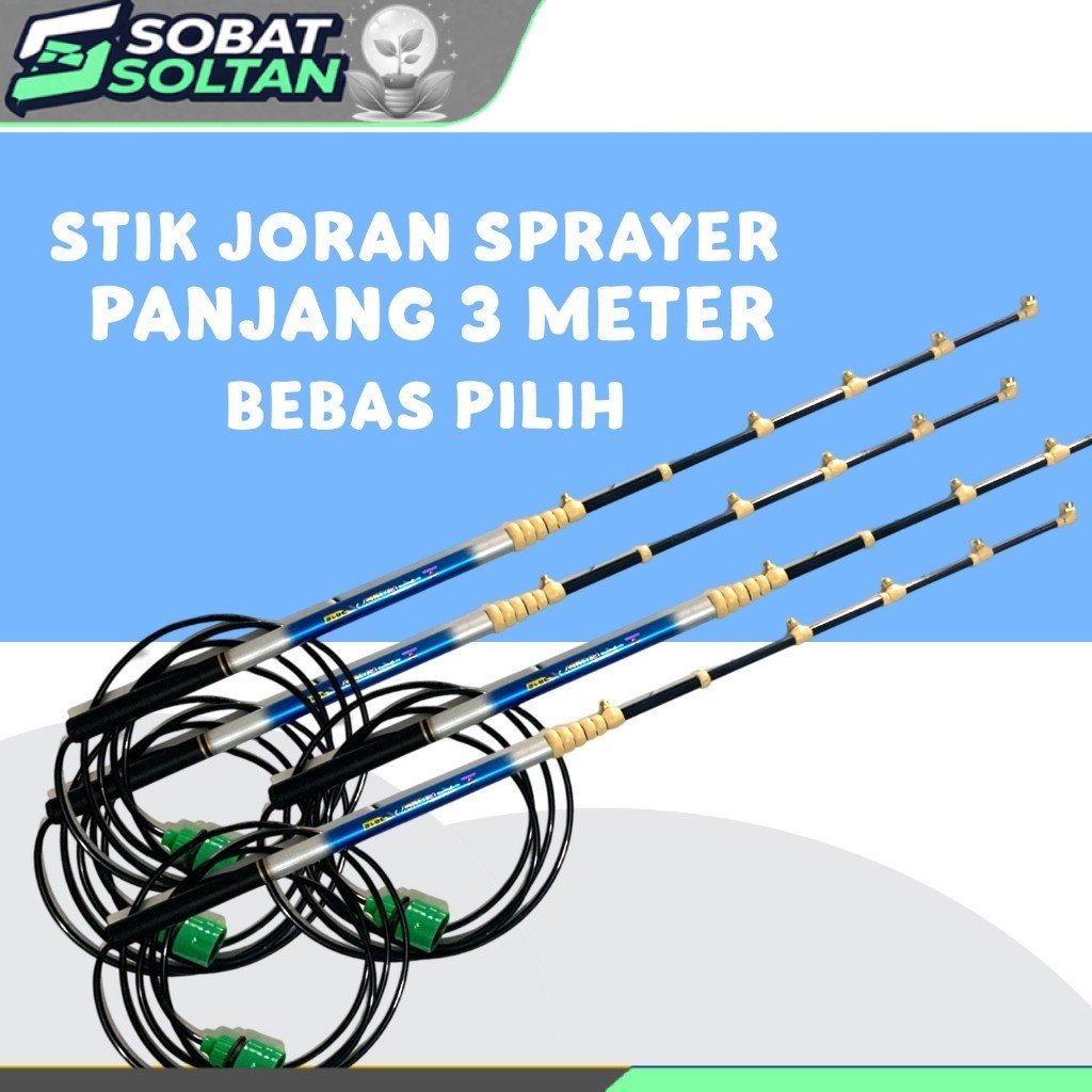 Stik Joran 3 Meter Nozzle Kabut untuk Sprayer Elektrik Semprotan Hama